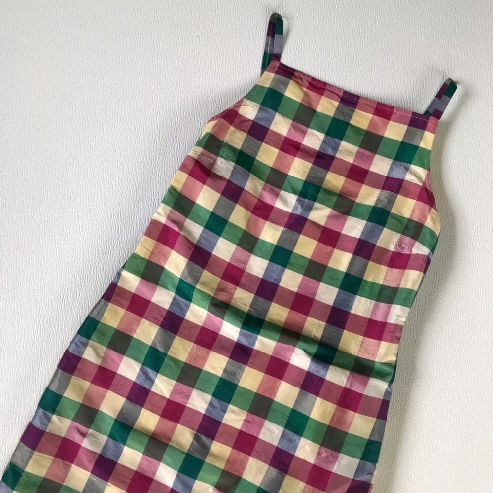 Ralph Lauren Plaid Silk Dress sz 2